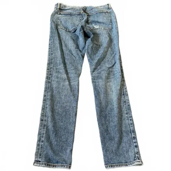rag & bone New York Women’s Distressed Straight Leg Jeans Size 26 Designer - Picture 2 of 6